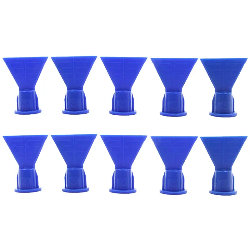 10Pcs/Lot Plastic Wave-Shape Silicone Conical Tip Nozzles - 51mm*41mm Universal Full Range of Nozzles, Spare Parts for Cartridge Caulking Sealant Dispenser Syringe Accessories