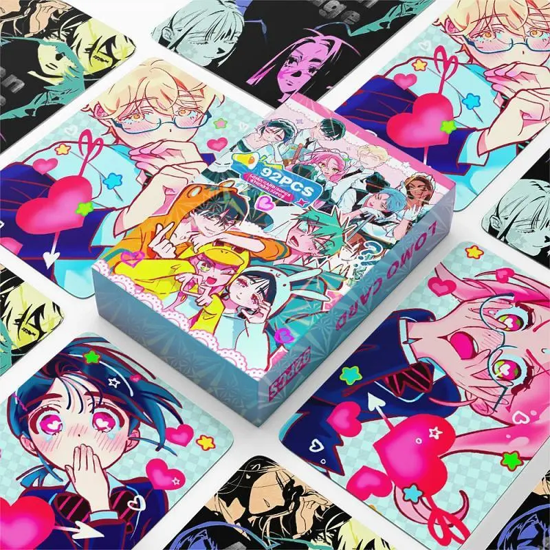 92PCS Korean Manga Alien Stage Concept Photocards Kit - 60 Pcs 85*55 mm Paper Collectible LOMO Cards for Luka, Hyuna, Ivan, 32 Stickers, Classic & Novelty Stress Relief Toys with Manga Art, Classic & Novelty Toys