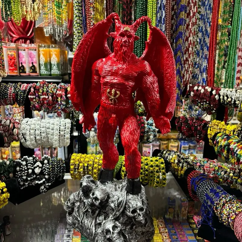 Big Red Devil Statue
