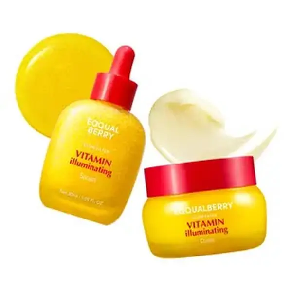 EQQUALBERRY Bakuchiol Duo – Serum & Capsule Cream Set for Firming, Smoothing & Hydrating | Gentle Retinol Alternative for Radiant, Resilient Skin