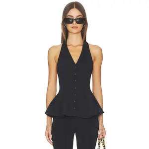 ALL THE WAYS Valencia Top in Black