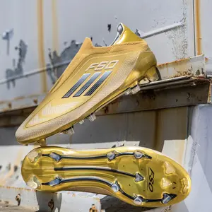 New Men's Competition Training Soccer Boots, Anti-Slip Ag Long Studs, Breathable Adult Football Shoes, Outdoor Professional Cleats, Turf Shoes