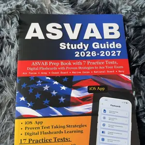 ASVAB Study Guide 2026-2027: ASVAB Prep Book with 7 Practice Tests, Digital Flashcards and Proven Strategies to Ace your Exam Career Workbook Interactive Book Set