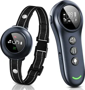 【NewYear2026】2-in-1 Dog Training & Bark Collar with Remote – 3300FT Range, 5 Sensitivity Levels, Shock/Vibration/Beep Modes – Waterproof E-Collar for All Dog Breeds