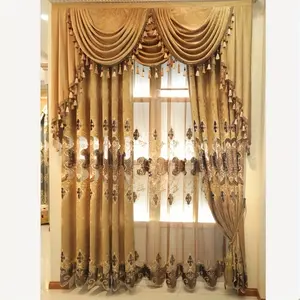 xc 1pc Coffee Chenille Embroidered Curtain - Soft and Stylish Window Treatment for Living Room, Dining Room, Bedroom, and Dorm Room - Perfect Home Decor Accessory vg