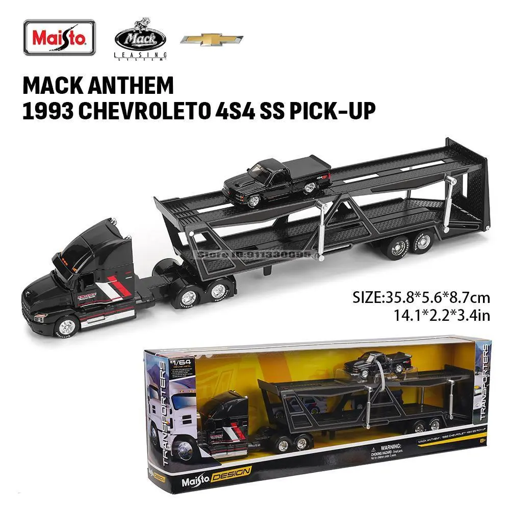 Maisto 1:64 Scale Model Cars - 1993 454 SS Pick-Up Truck, International LoneStar, 2021 Ford Bronco Badlands with 4-wheel Free Rotation, Door Open Feature, Tabletop Miniatures for Collection Gift (Home Decor Statue Figurine)