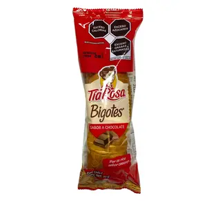 BIGOTES TIA ROSA - SABOR CHOCOLATE Y CAJETA - PAN DULCE - 80 GRAMS - PRODUCT OF MEXICO