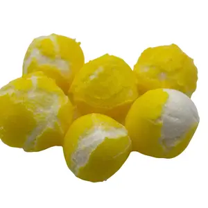 6 oz bag Giant Lemon Freeze-Sweet Snack Bonbon Tangy Flavor freeze-dried candy