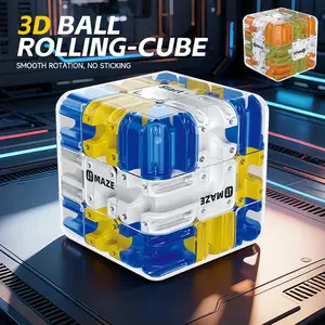 3D Maze Magic Cube Fidgeting Toys Kids Labyrinth Creative Puzzle Intelligence Cube Logical Thinking Anti Stress Educational Toys