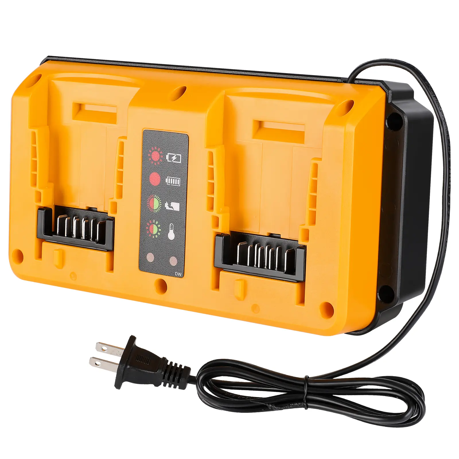 Beytvyow CH07 Dual Fast Charger with US Plug & Versatile Input, Compatible with Dewalt 14.4-18V Lithium-Ion Power Tool Batteries, Outdoor Use Replacement Pack, Father's Day Gift tools tools Fast Charging Compatibility
