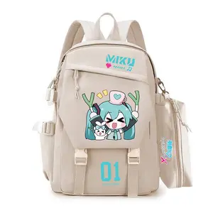 Hatsune Miku anime schoolbag miku two-dimensional men's and women's large-capacity multi-layer backpack