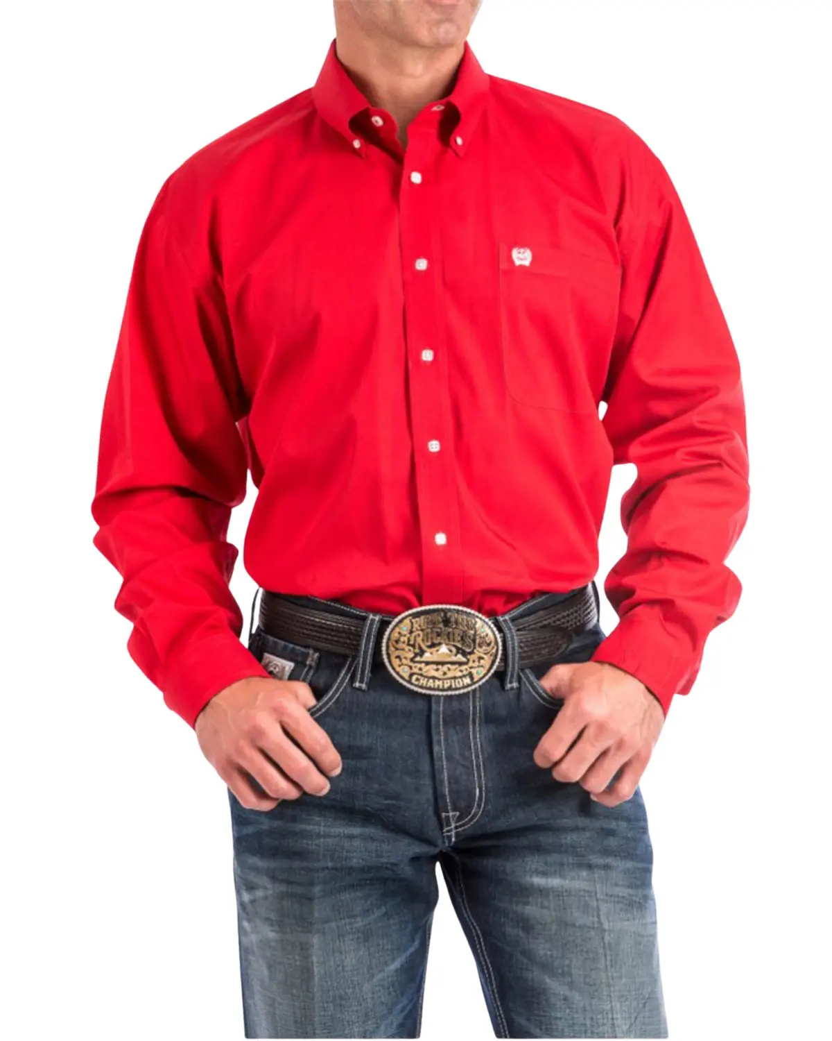Cinch Men's Men'S Solid Long Sleeve Button-Down Western Shirt - Mtw1103313