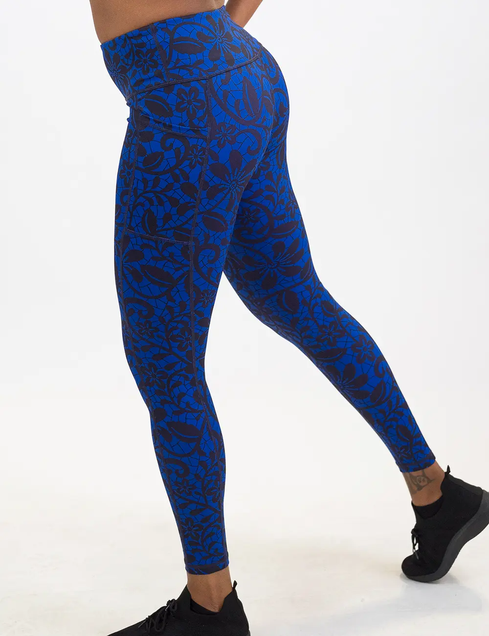 CVG Midnight Lace Leggings Black Blue