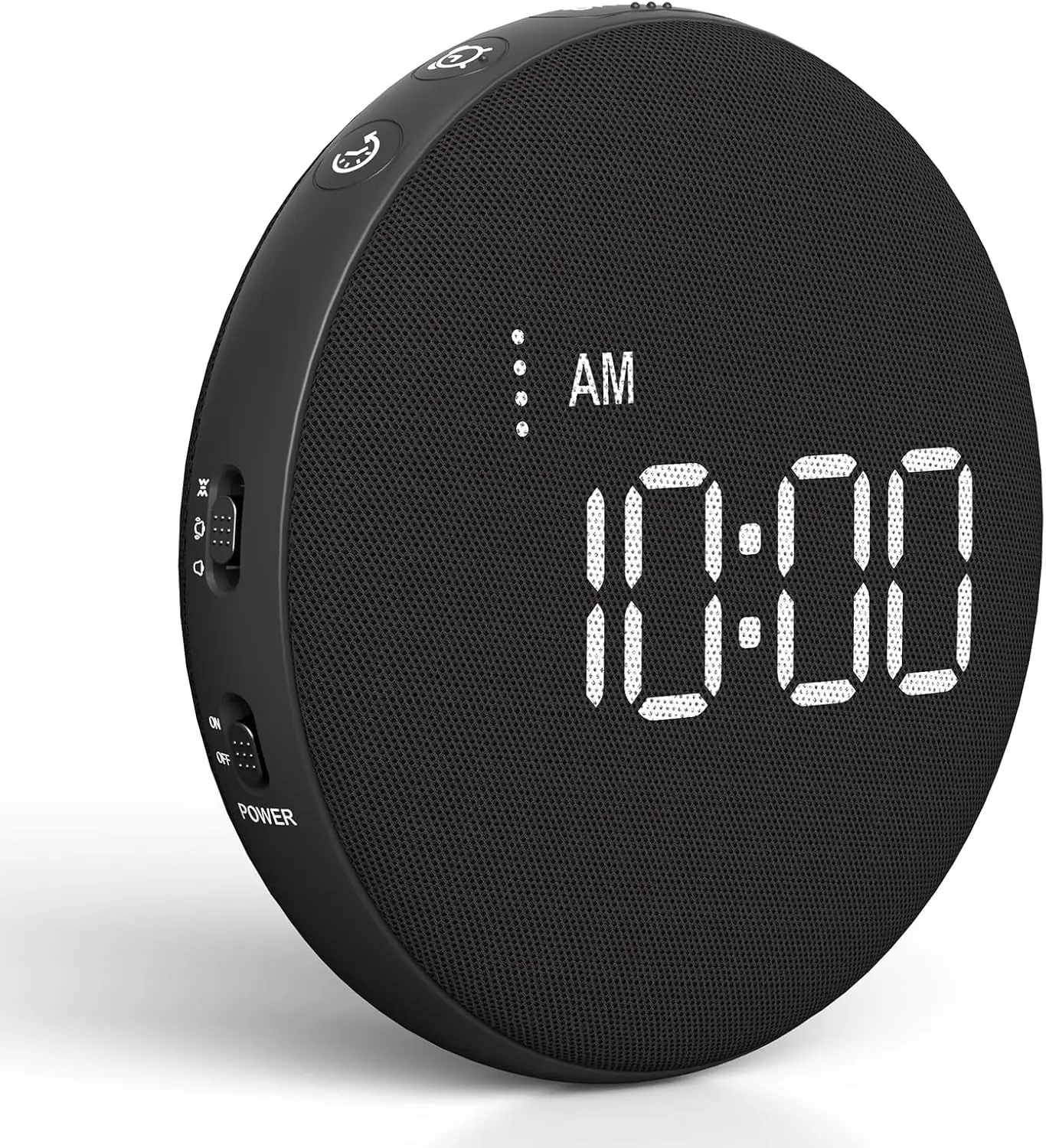 Alarm Clock for Heavy Sleepers - Vibrating Alarm Clock for Deaf, 110dB Extra Loud Alarm Clock with Bed Shaker, 3 Wake Modes, Auto Dimming, Rechargeable Portable Alarm Clock for Bedroom Travel