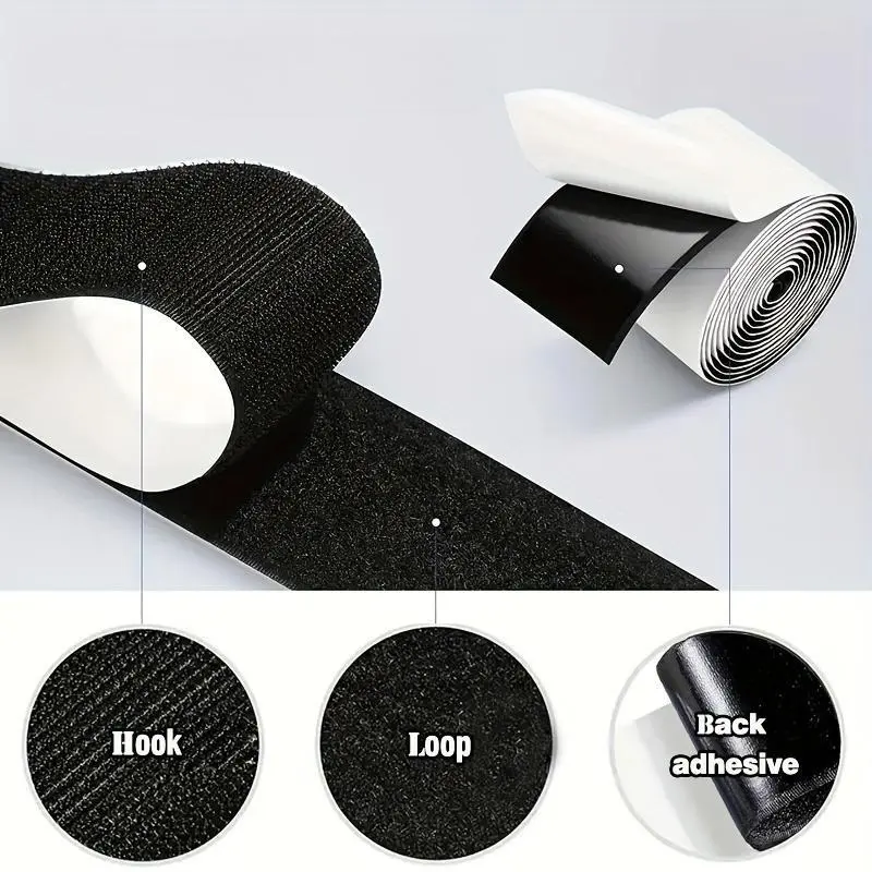 Velcro, hook-and-loop tape - Self-adhesive strips, Hook Loop Tapes, suitable for installation, handicrafts, etc.