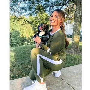 WIHOLL Sweatsuit for Women 2 Piece Outfits for Womens Crewneck Sweatshirts Pullover |(Size Up 1-2 for Oversized Look)