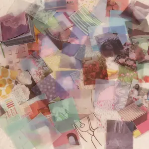 366sheets Non Repetitive Waterproof Semitransparent Sulfuric Acid Paper Material DIY Decor Paper, Perfect for Perfect For Scrapbooking Supplies, Scrapbook Page, Junk Journals, Crafts Decoration, Gift Decoration, Ephemera, Craft Enthusiasts, Paper Craft