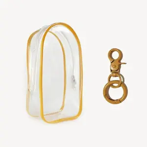 Colorful Transparent Protector Case Organizer Box for 15-17Cm Ropa Labubu Outdoor Display Bag with Keychain Doll Accessories