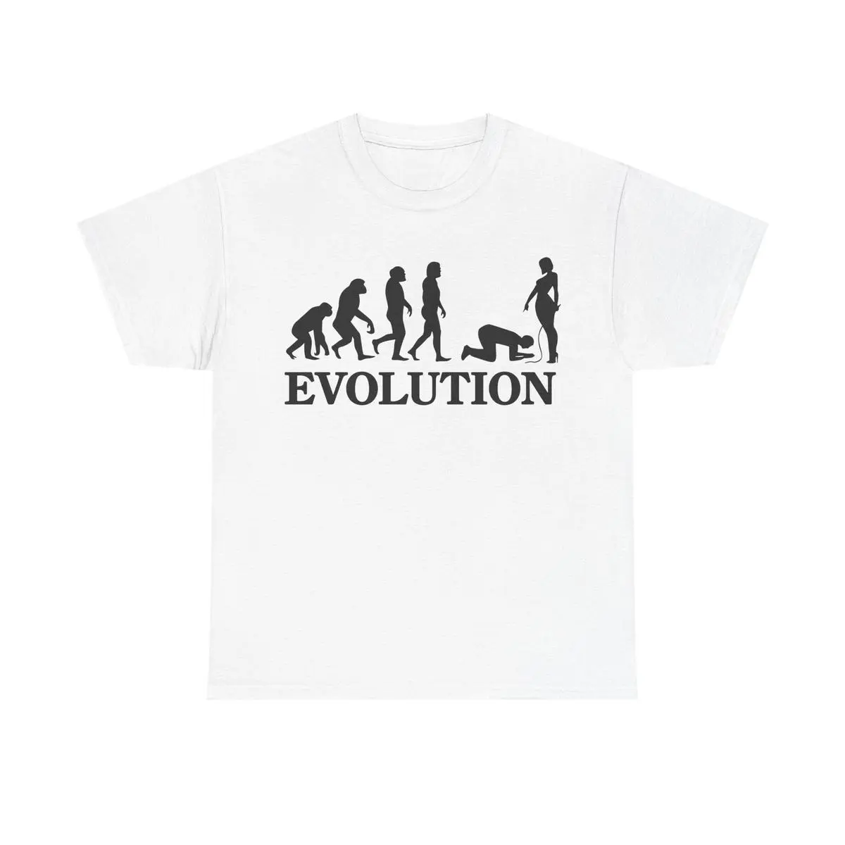 Evolution Simp Unisex Cotton Short-Sleeve Round Neck Casual T-Shirt, Funny Sports Top