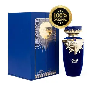 Lattafa Eman EDP Spray - Havana Bleu Fresh Aromatic Jasmine Musk Unisex Fragrance, 3.4 oz (100ml), Single Item