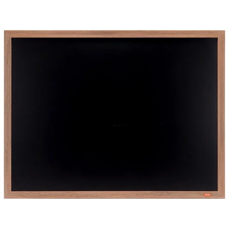 VEVOR 35x46 in Rustic Brown Framed Magnetic Chalkboard Calendar-Bulletin Combo Board, with Hanging Message Signs & Chalks, Home Decor, Kitchen Hand Tool Accessory, Framed Calendar And Bulletin Combo Boards
