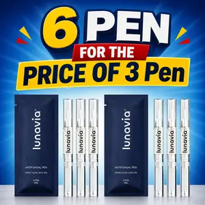 【2 Pack of 6 Pen】Lunavia Antifungal Pen, UNDECYLENIC ACID 25% - Most of Athlete‘s FootJock Itch and Ringworm