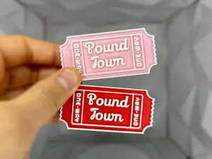 Pound Town Ticket | Valentine's Gift | One way ticket | Funny gag Gift | Gift for him | Gift for her I Anniversary Gift | Birthday gift | Bridesmaids Gift