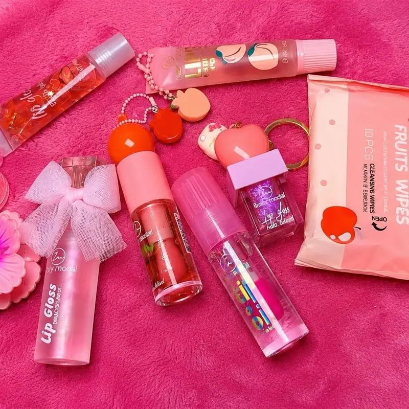 Pink Gloss Gift Box – Cute Lip Gloss Set, Beauty Accessories & Gift Package