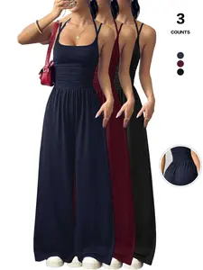 Women's 1 Piece/3 Pieces Strapless Casual Wrap Romper Set, Fashionable Home Wear, Versatile, Slim-Fitting, All Seasons