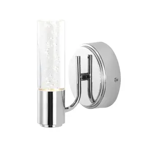 JONATHAN Y Bolha Minimalist Modern Bubble Acrylic/Iron Integrated LED Vanity Light; for Living Room, Bedroom, Kitchen, Office