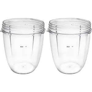 Replacement Parts cups, Compatible with NutriBullet 600W and 900W Blender (2 18oz cups)