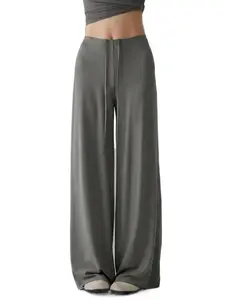 Summer Quick-Dry Breathable Women's Wide-Leg Yoga Pants, Loose Fit Sporty Long Pants, Casual Running Fitness Pilates Training Pants