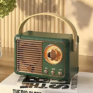 Wireless Speaker, Rechargeable Portable Bluetooth-compatible Speaker, Retro Design Mini Subwoofer Speaker, Creative Mini Speaker for Home & Outdoor, Audio