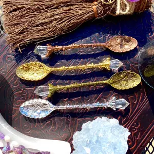 Vintage Style Crystal Spoon Apothecary