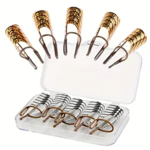 5pcs Reusable Nail Form Acrylic French Nail Art Tips Polish Gel Extension Sticker Foils Guide Forms Tool Nail Art Tools
