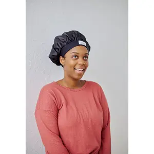 Odor Blocking Hair Bonnet - Onyx Shower & Cover Protector for Hair Care