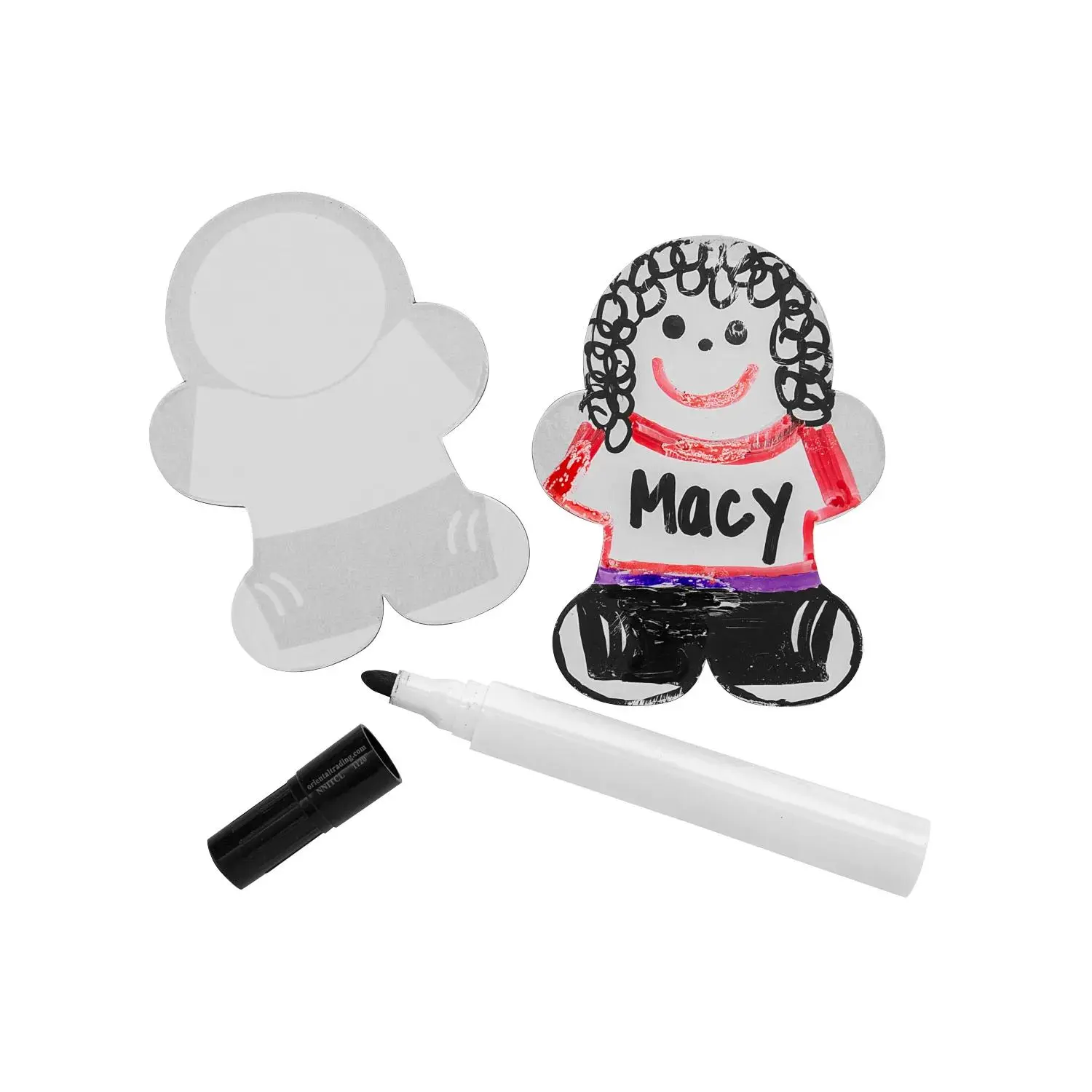 People-Shaped Dry Erase Magnet Set - 30 Pc.