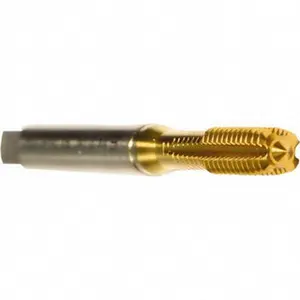 EMUGE-FRANKEN Bottoming Thread Forming Tap, 1/4-20 UNC, 2BX Fit Class, High-Speed Steel-E, Titanium Nitride Coated, 3.1496" OAL, Series BU931400.5009