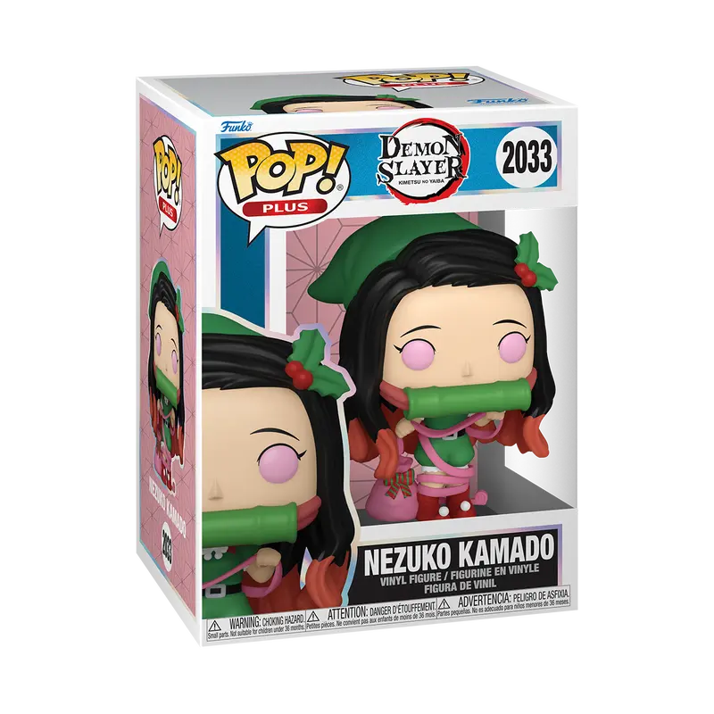 Funko Pop! Plus Demon Slayer - Nezuko Kamado (Holiday Outfit) #2033 Collectible Pop Vinyl Figure