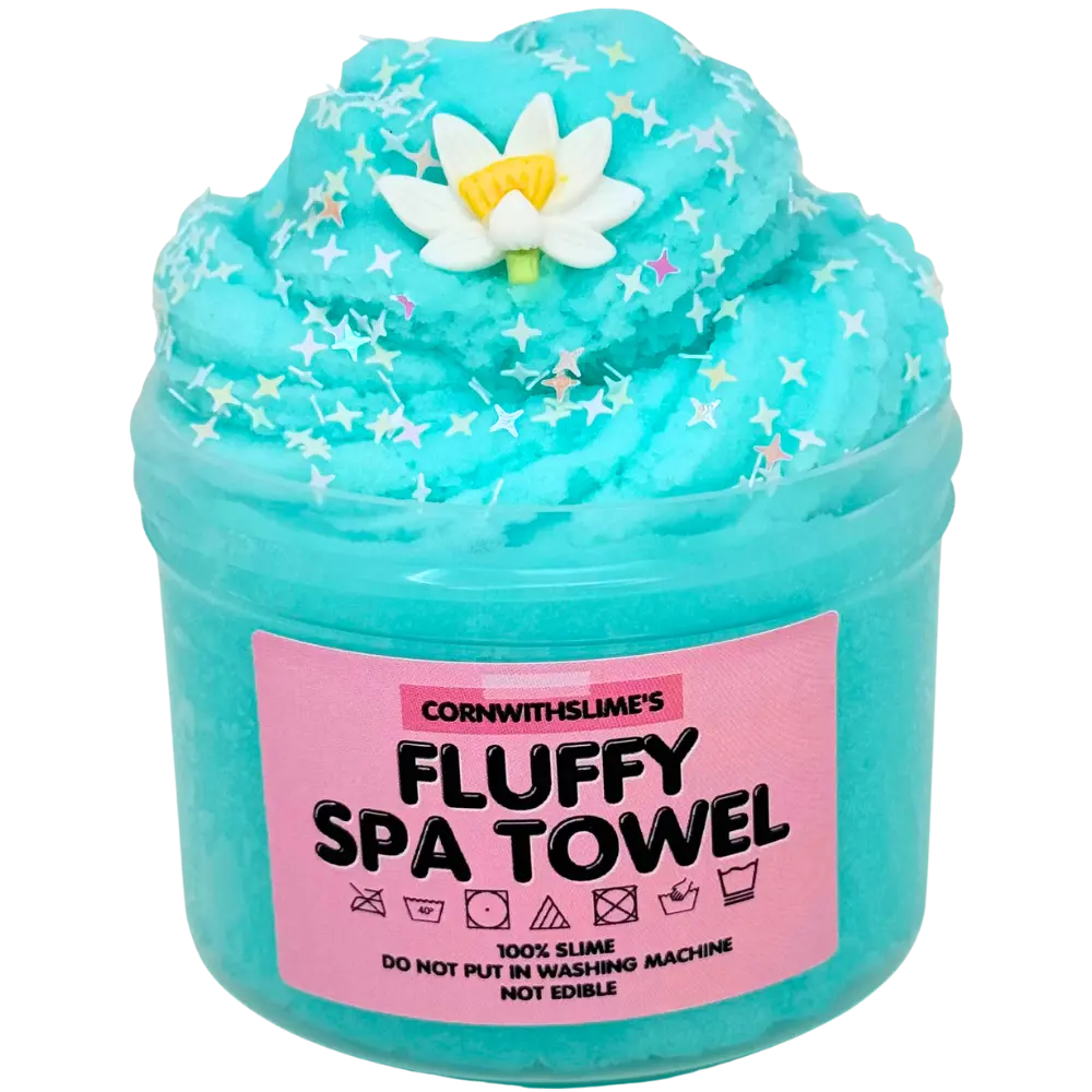 Fluffy Spa Towel 8oz Slime Icee Texture Scented Fresh Linen