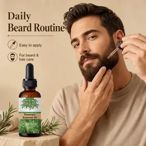 Men's Beard Oil - Daily Nourishing Moisturizer & Beauty Product to Soften Coarse Facial Hair, Deliver Smooth, Shiny, Well-Groomed Finish