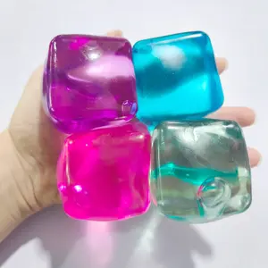 4 Pack Stress Relief Toys, Slow Bounce Squeeze, Pressure Release, Office Desk Toy, Perfect Gift for Holidays and Parties