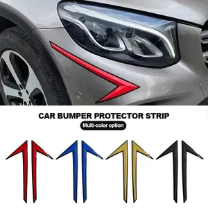 Universal Decoration Protection Stickers for Car Body, Bumper Collision Strips for Anti-Scratch and Impact, Front Bumper Guard, Car Accessories