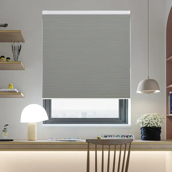 Cordless Blackout Honeycomb Blinds - No Drill, 300+ Sizes, Customised 2m Option, Light Blocking Cellular Shades for Bedroom, Living Room, Hotel, Nursery, Easy Install Home Upgrade, 2 Metres