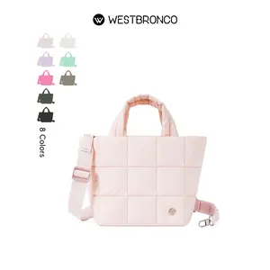 WESTBRONCO PUFFY SMALL TOTE PURSE 2026 Trendy Puffer Bag Women Lightweight Bag Spring Fashion Crossbody Bag Purse Women Handbag for Mom Girl Waterproof Gym Fashion Bag Mother's Day Gift for Her TikTokShopStockUp