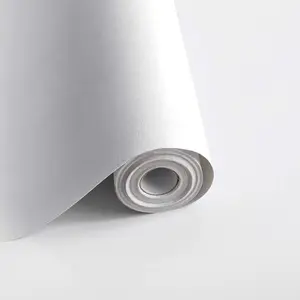 118"x17.7" Peel and Stick Wallpaper White Contact Paper Waterpoof Self Adhesive Decorative Contact Paper Vinyl Roll for Wall Kitchen Wallpaper for Bedroom