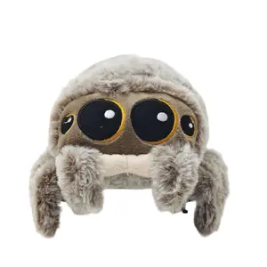 Happy Plush Spider Toy, Stuffed Animal, Soft Stuffed, Fun Halloween Costume Accessory, Game Decoration, Perfect for Halloween Party Supplies & Playtime