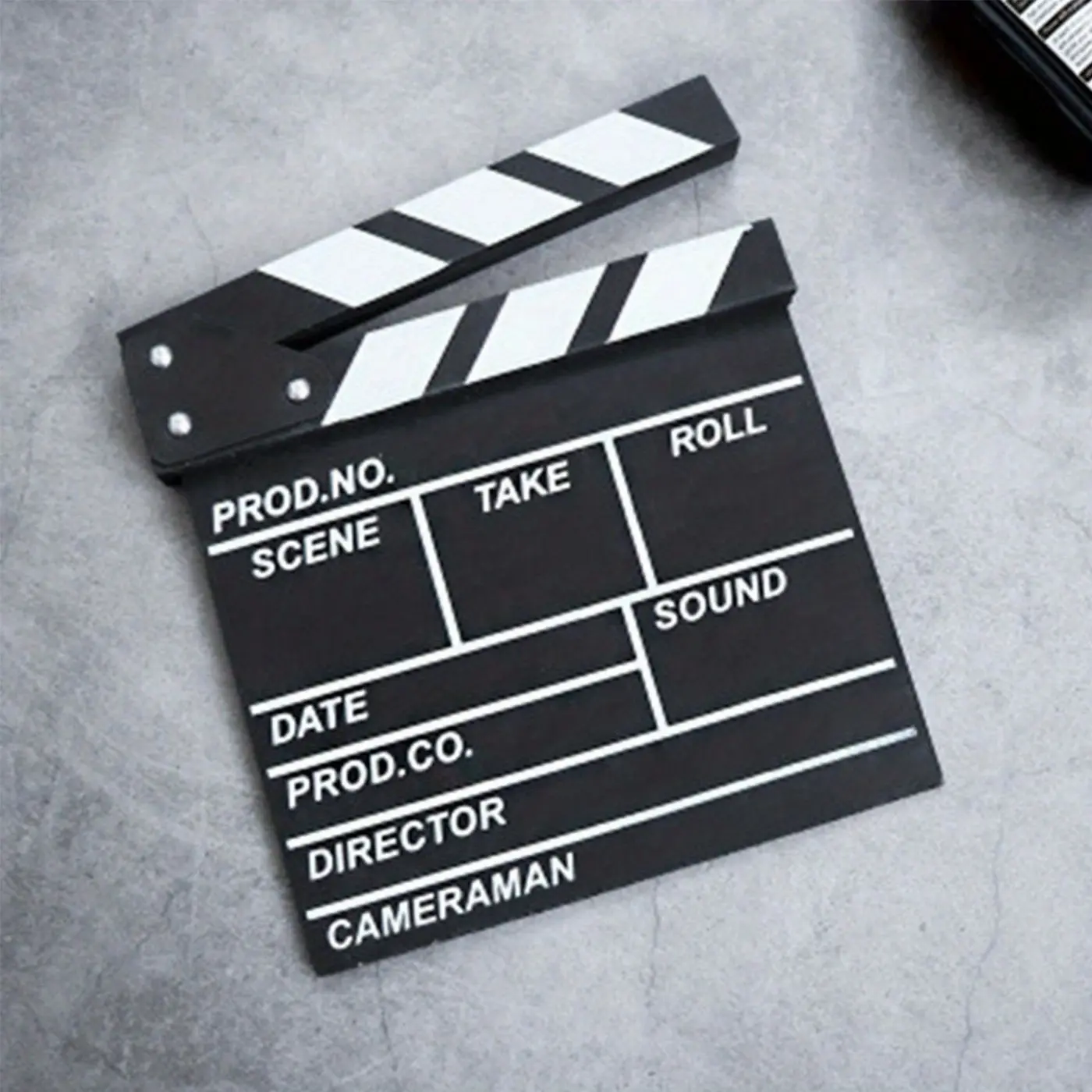 Movie Slate Board, Hollywood Wooden Classic Photography Prop, Creative Desktop Decoration, Film Production Accessory, Unique Movie Set Piece, Novelty Desk Decor