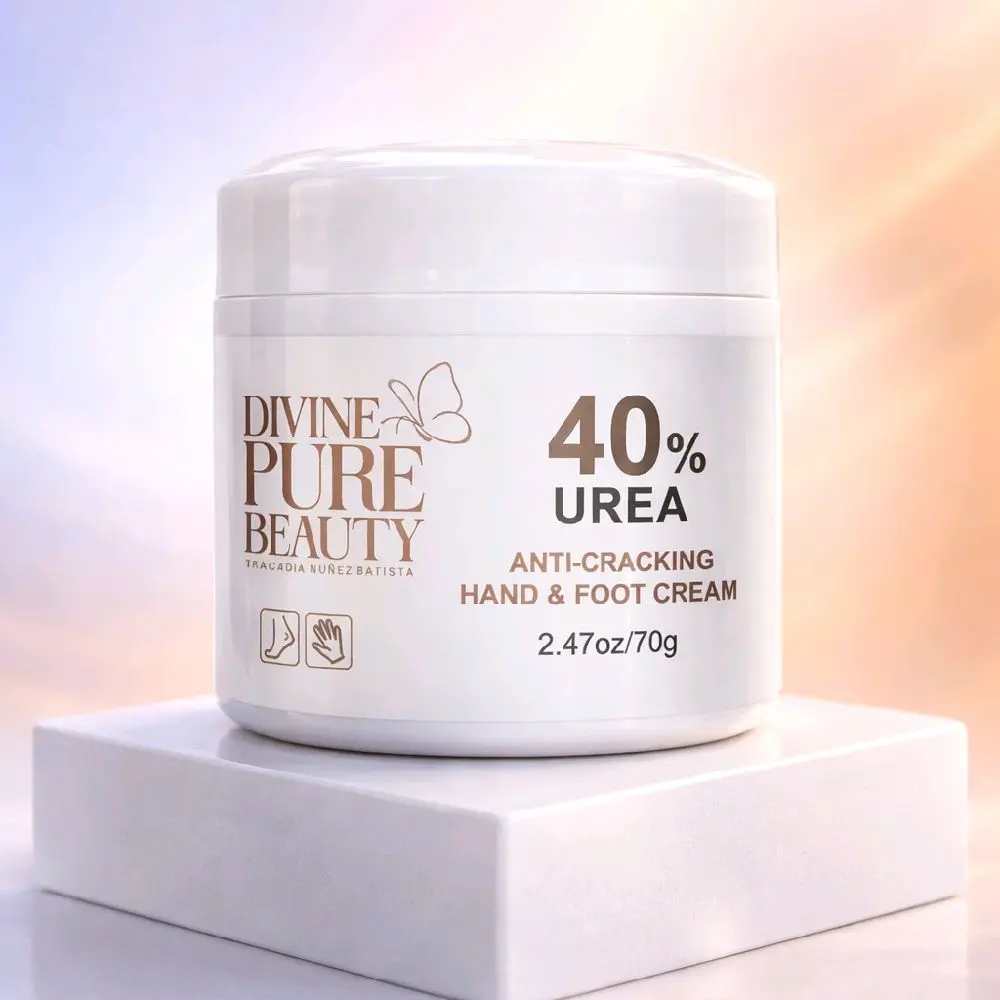 Divine Pure Beauty Anti-Cracking Hand & Foot Cream 40% Urea 2.47oz/70g for Soft & Smooth Skin