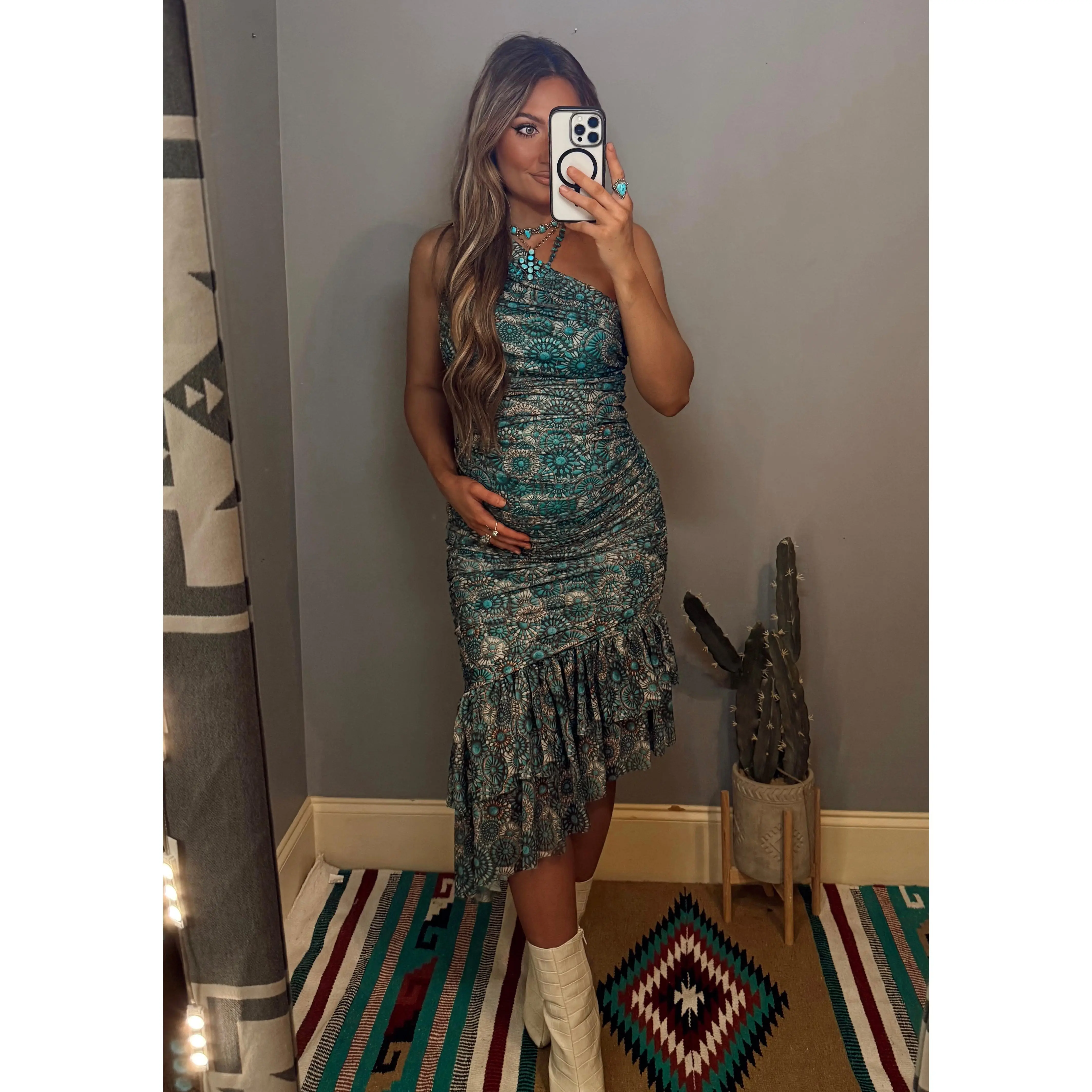 The Turquoise Concho Dress